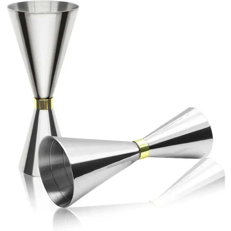 Cocktail Jigger Stainless Steel Cocktail Jiggers Stainless Steel Measure Cup Cocktail Shaker Jigger for Bar Home Bartender Party