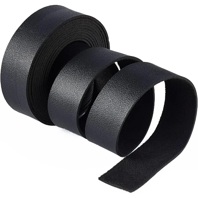 98 Inch Long Double Sided Smooth Leather Strip 1 Inch Wide Single Side Leather Strip for DIY Craft Projects Pet Collars Belts