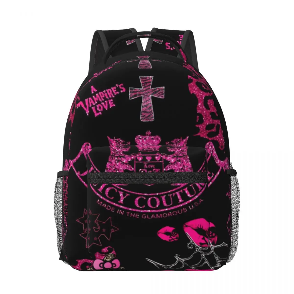 Hot-Sale-Like-Juicy-Couture-Style New Fashionable Pattern School Bag Print Lightweight Backpack 17in