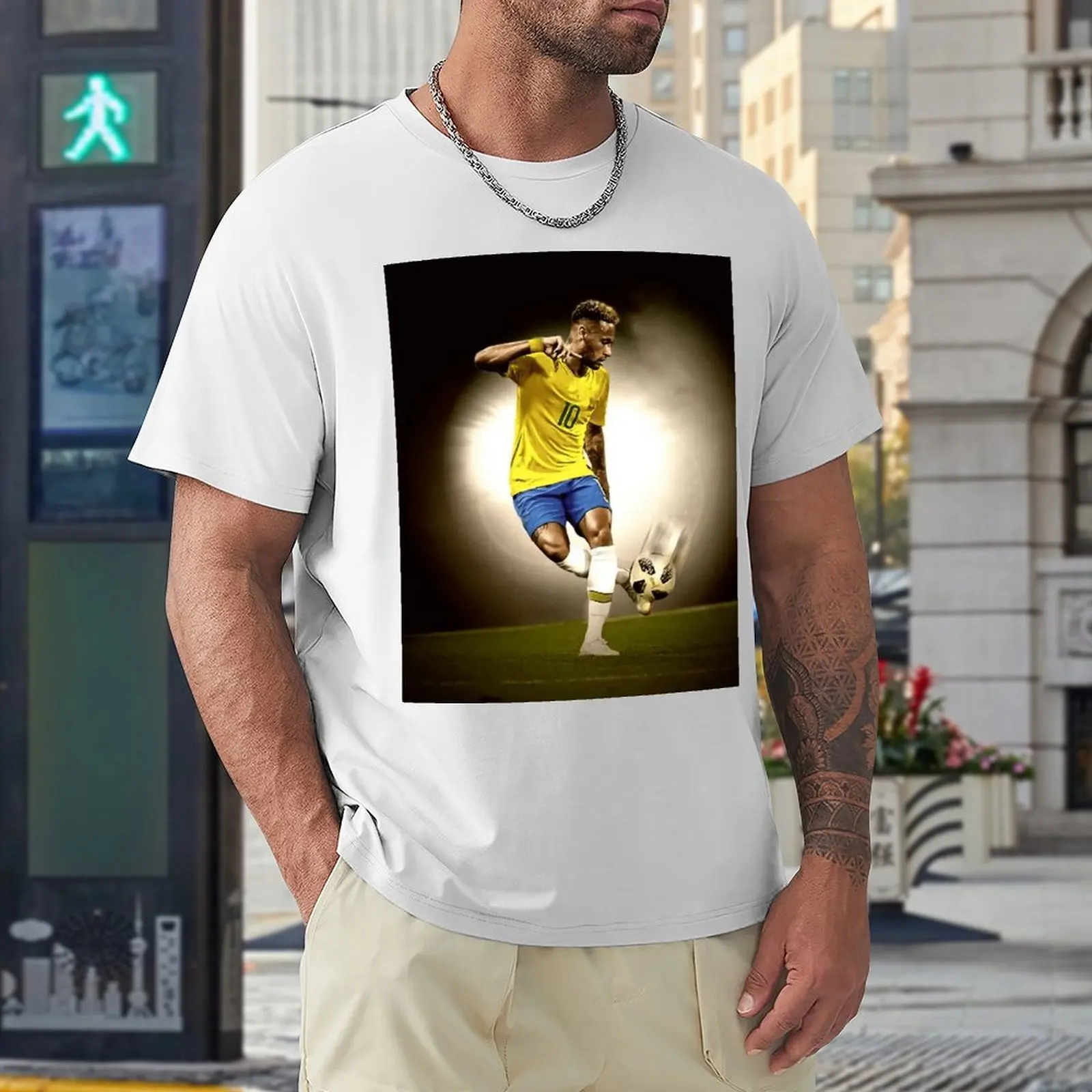 Tshirt Neymar And Jr Brazil Celebrate Soccer Striker 3 Vintage Sports Leisure Eur Size Vintage