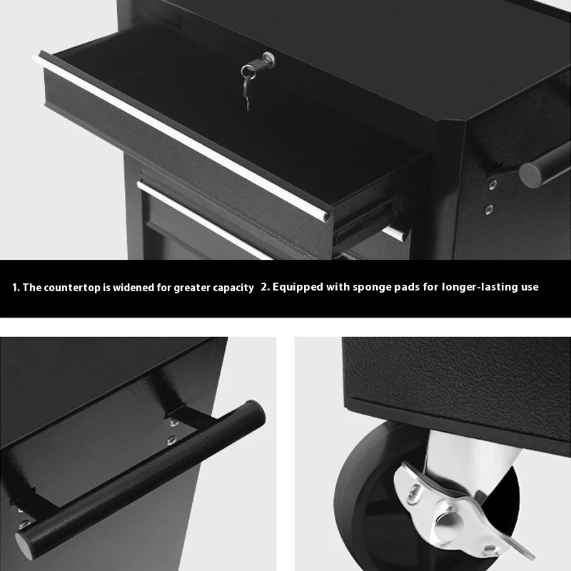 7/5 ลิ้นชักตู้เครื่องมือ Auto Car Repair เครื่องมือมือถือรถเข็น Multifunctional Workshop อะไหล่ตู้เหล็กกล่องเก็บ