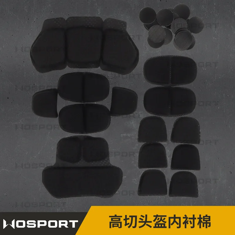 

High-cut helmet with cotton lining Thick and thin two-in-one lined cotton Tactical Helmet Protective Pad