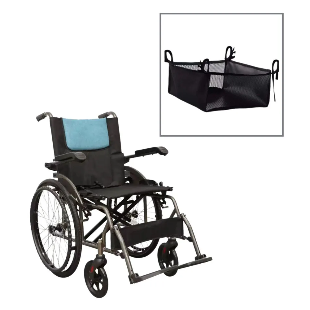 Mesh Storage Carrier Rollator Organizer Bag Breathable Mesh Design Compatible With Rollators Bag For Wheelchair Storage
