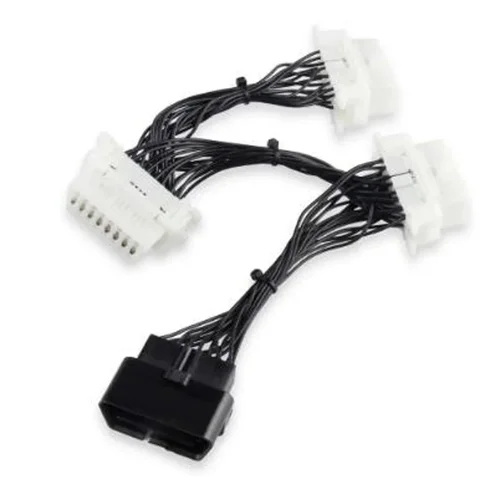 Новый OBD2 16-контактный OBDii OBD 2 удлинительный кабель-разветвитель Один штекер на три гнезда Y-кабель Разветвитель OBD2 Удлинительный кабель OBD2