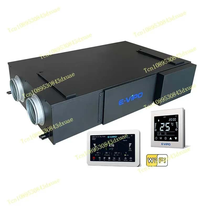 E-VIPO Hvac System Parts Ceiling ERV Heat Recovery Ventilator HRV Heat Recovery Ventilation System Air Recuperator ExchanagerNEW