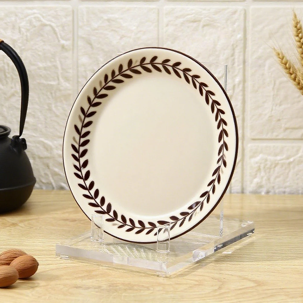 

Desktop Clear Acrylic Book and Photo Display Stand 4 x 6 x 6 Inch Stable Organizer with Rounded Positioning Pin