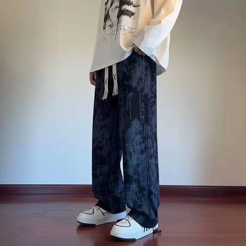 Men'S Casual Trouser Stylish Straight Leg Pants Sweatpants plus size men's trousers