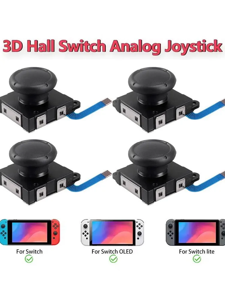 2 pièces pour Switch/Lite/OLED Joycon contrôleur effet Hall remplacement Joystick manette de jeu pouce bâton analogique pièces de réparation accessoires