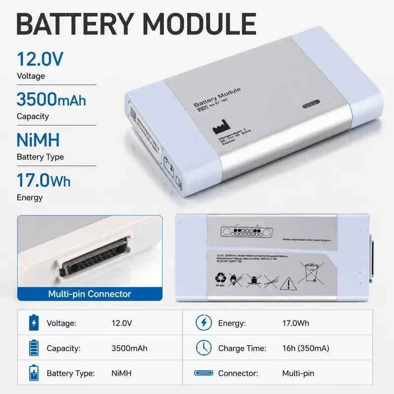Replacement Battery for Mykovel Servo S High Capacity Rechargeable Power Supply Compatible with Equipment Long