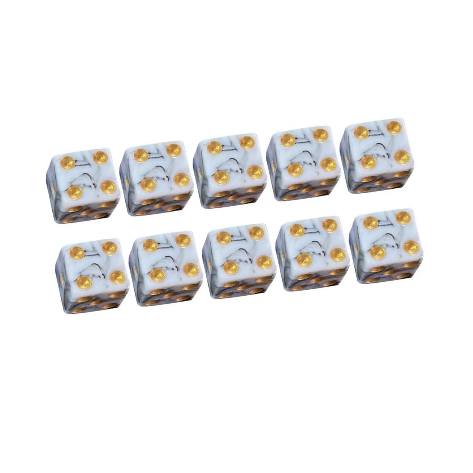 

Набор акриловых игральных кубиков (6 граней, 16 мм), разные цвета, для настольных ролевых игр