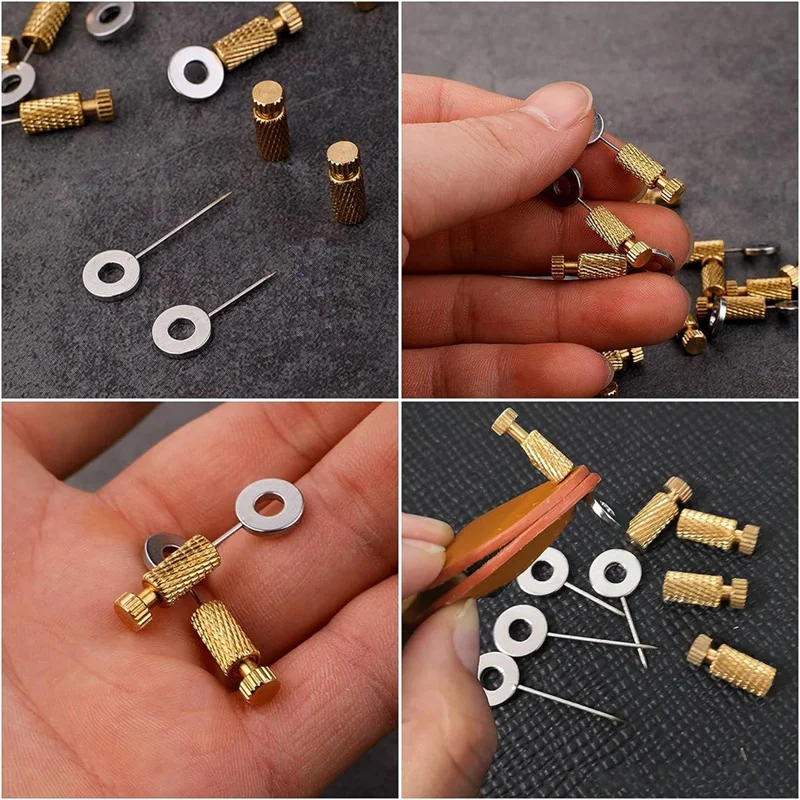 12Pcs DIY Tools Handmade Leather Goods Tools Suture Fixing Needle Leather Goods Fixed Needle Stitching