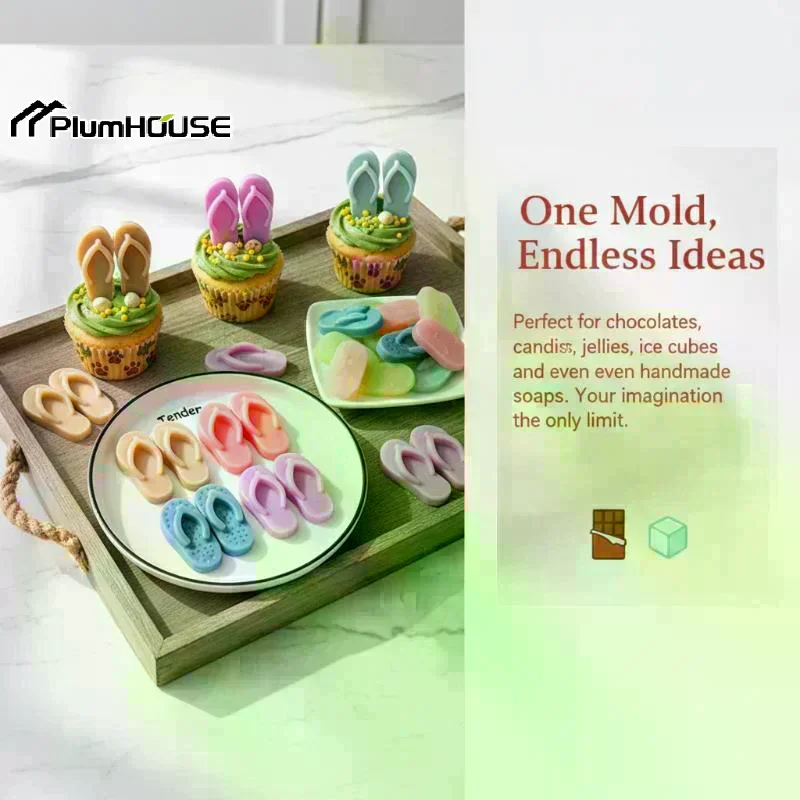 Beach Shoes Silicone Mold Summ - Silicone Mold Tray recension och pris