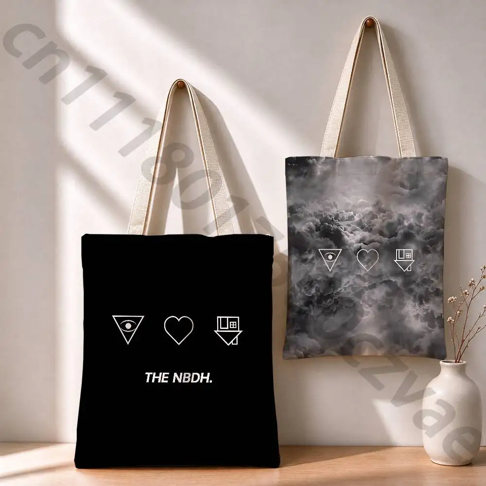 N-Neighbourhood I Love You Reusable Fashionable Backpack Multifunctional Handbag Canvas Shopping Bag