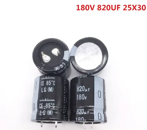 

2pcs Long life Aluminum electrolytic capacitor 180V 820UF 25X30MM