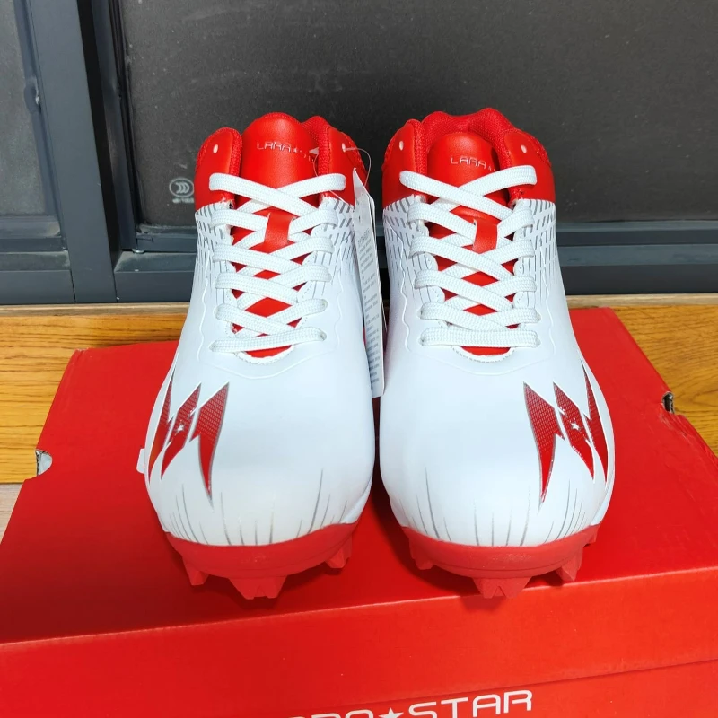 

2025 Hot Sale Baseball Shoes Man Blue Red Designer Court Shoes Men Anti Slip Outdoor Lawn Baseball Gym Training Shoes Mens