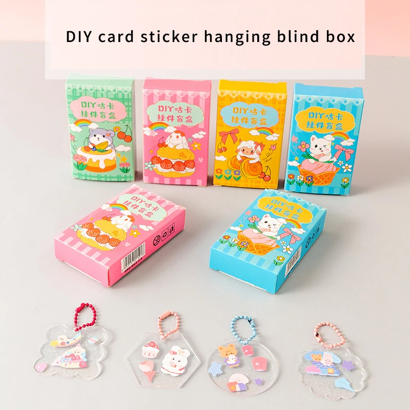 

Набор «сделай сам», справочник с мультяшными наклейками, подарок на день рождения для девочек-сюрприз, слепая коробка