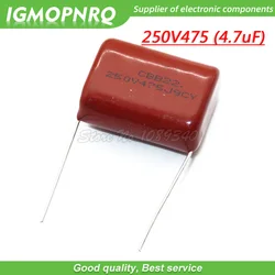 10PCS 250V475J Pitch 25MM 250V 4.7UF 475 4700PF CBB 250V475J-P25 Polypropylene film capacitor
