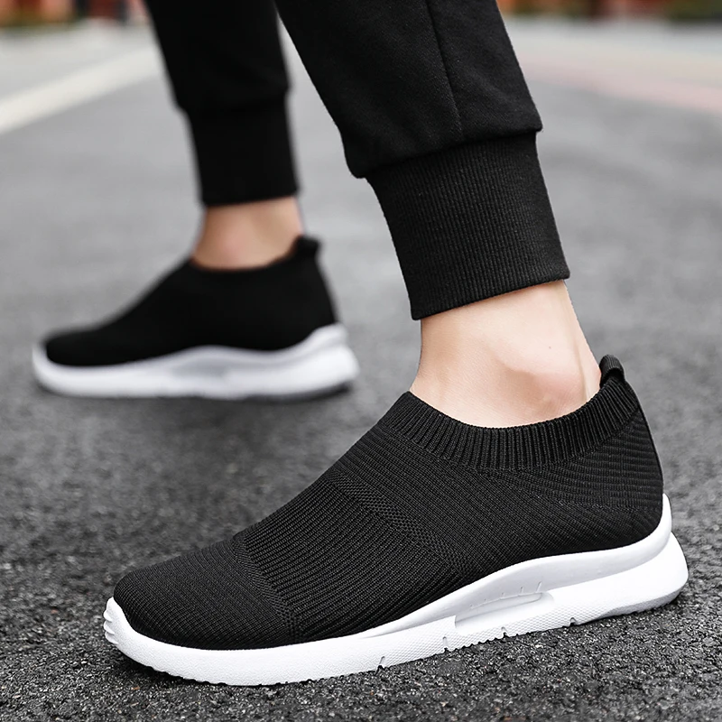 Damyuan Men Light Running Shoes Jogging Shoes Breathable Man Sneakers Slip on Loafer Shoe Men\'s Casual Shoes Size 46 2020