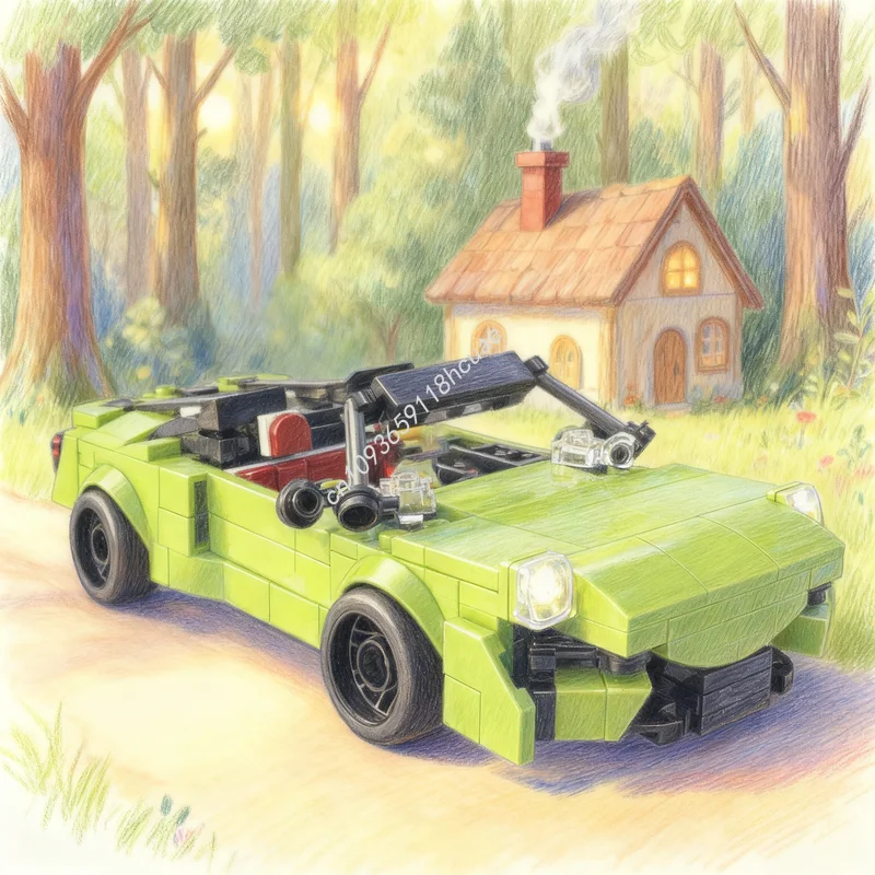 

304pcs MOC City Champions McLarenesd Artura Spider Model Building Blocks Construction Assemble Creative Christmas Gifts Toy Idea