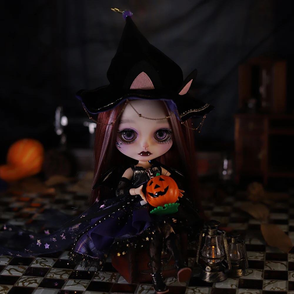 ICY DBS Blyth kostum tema Halloween, kostum SD gadis Anime mainan beragam liburan bjd labu 1/6