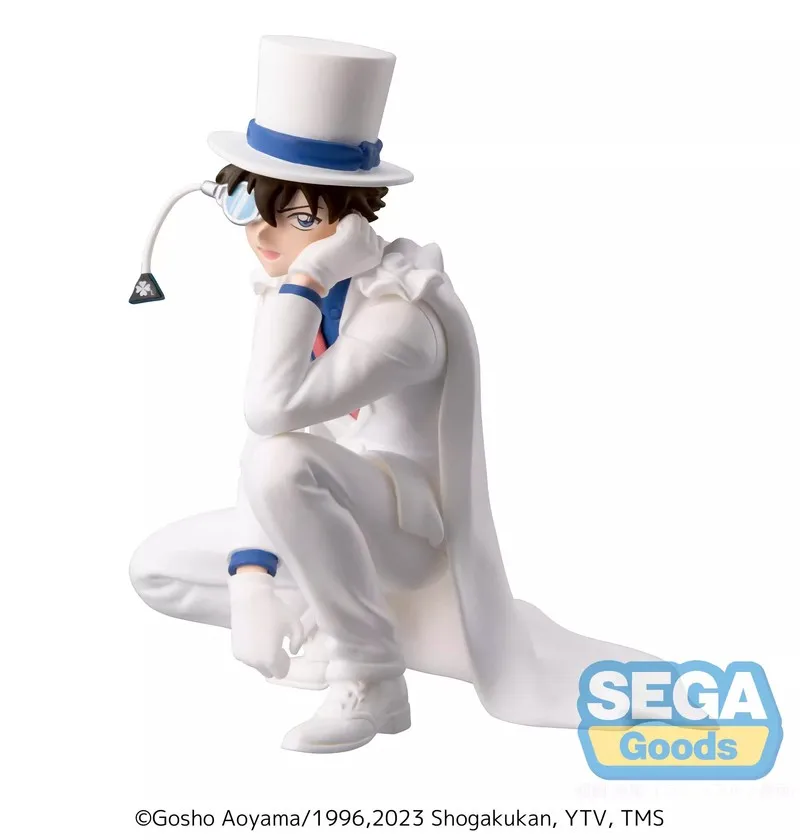 Detective Conan Kid il ladro fantasma in una posa accovacciata Action Figure Collection Ornamenti Modello Giocattolo Regali