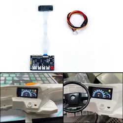 LED Linkage Color Display Simulation LCD for 1/8 1/10 RC Crawler Car TRX4 Defender 1/14 Tamiya RC Truck Tipper SCANIA 770S Volvo