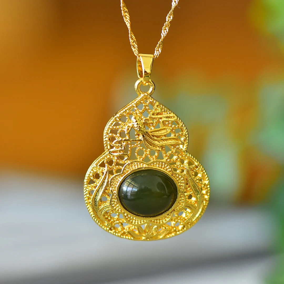 

Natural Hetian Jade, Fulu Hollow, gourd, small fashion pendant wholesale