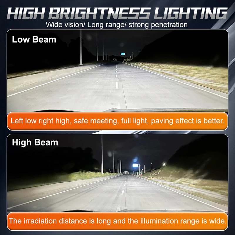 2800 واط H1 H4 H7 LED المصباح Canbus Led لمبة H11 HB3 9005 HB4 9006 9012 Hir2 أضواء الضباب 7535 CSP 6000K عدة 12 فولت توربو مصباح تلقائي