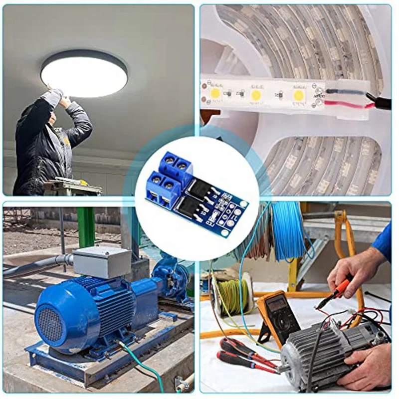 30PCS MOSFET Module DC 5V-36V 15A(Max 30A) 400W Dual High-Power 0-20Khz PWM DC Motor Speed Controller