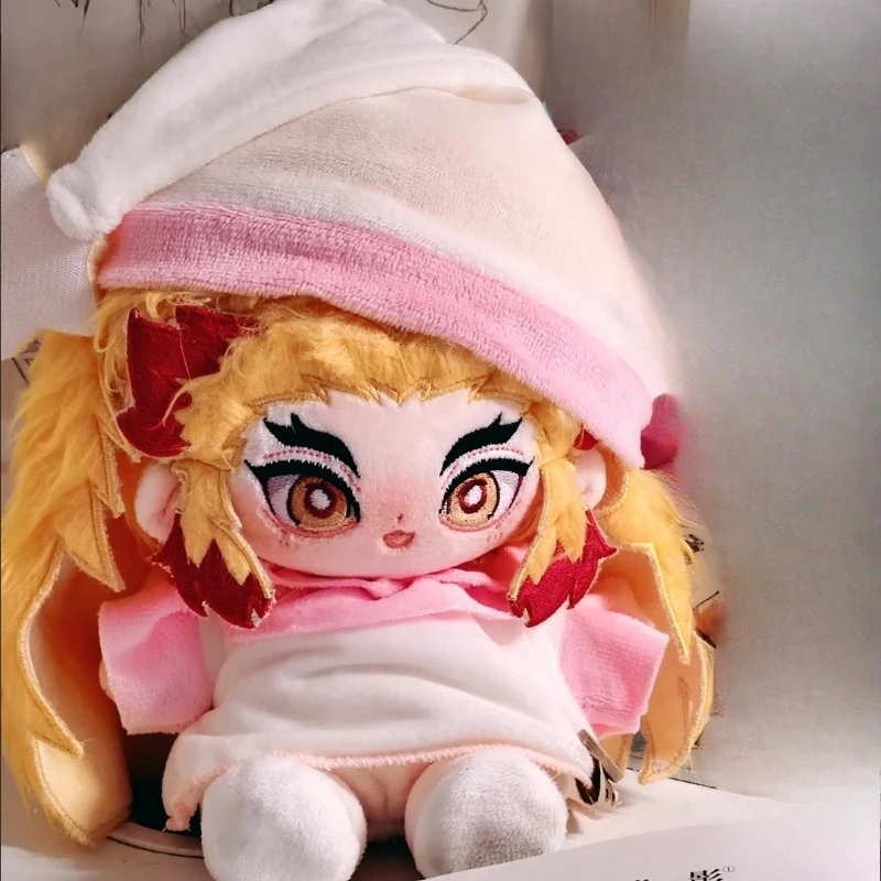 

20cm Anime Attributes Rengoku Kyoujurou Kawaii Cosplay Soft Cotton Doll Body Cartoon DIY Dress Up Clothing Toy Figures Fans Gift