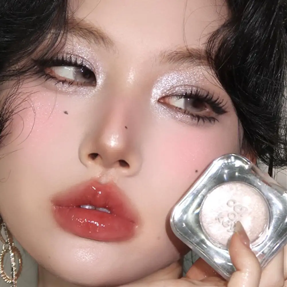 Colorkey shimmer pérola glitter sombra monocromática iluminar cristal destaque maquiagem facial de longa duração para looks de olhos esfumaçados