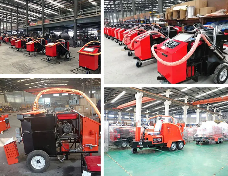 Mobile Crack Filling Machine With Generator Electric Hose And Asphalt Hot Melt System For Road Repair
