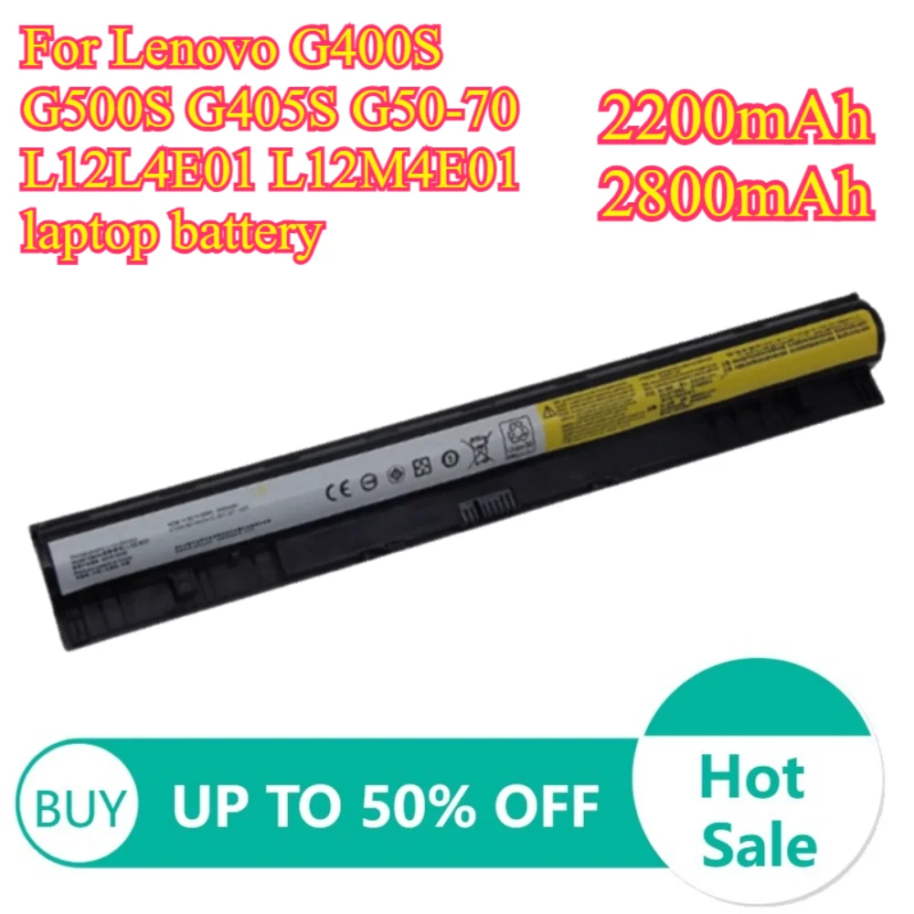 

L12M4E01 L12L4A02 L12S4E01 L12S4A02 14.4V 2800mAh 2200mAh Suitable for Lenovo G400S G500S G405S G50-70 laptop batteries