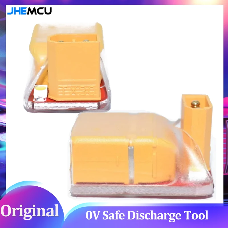 RC LiPo Discharger to 0V JHEMCU Battery Killer Tool w/XT30  XT60 Male Connectors for RC Model FPV Drone Vehicle Car Boat Battery