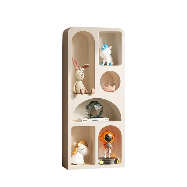 Meubles de salon en bois pour enfants, style nordique moderne, étagère de rangement blanche ou noire, armoires de maison