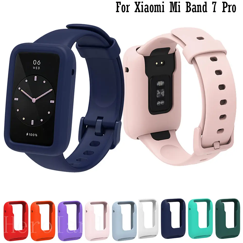 Protector Case Cover For Xiaomi Mi Band 7 Pro SmartWatch Bracelet Soft Silicone Protective Shell Mi Band 7Pro Cases Accessories