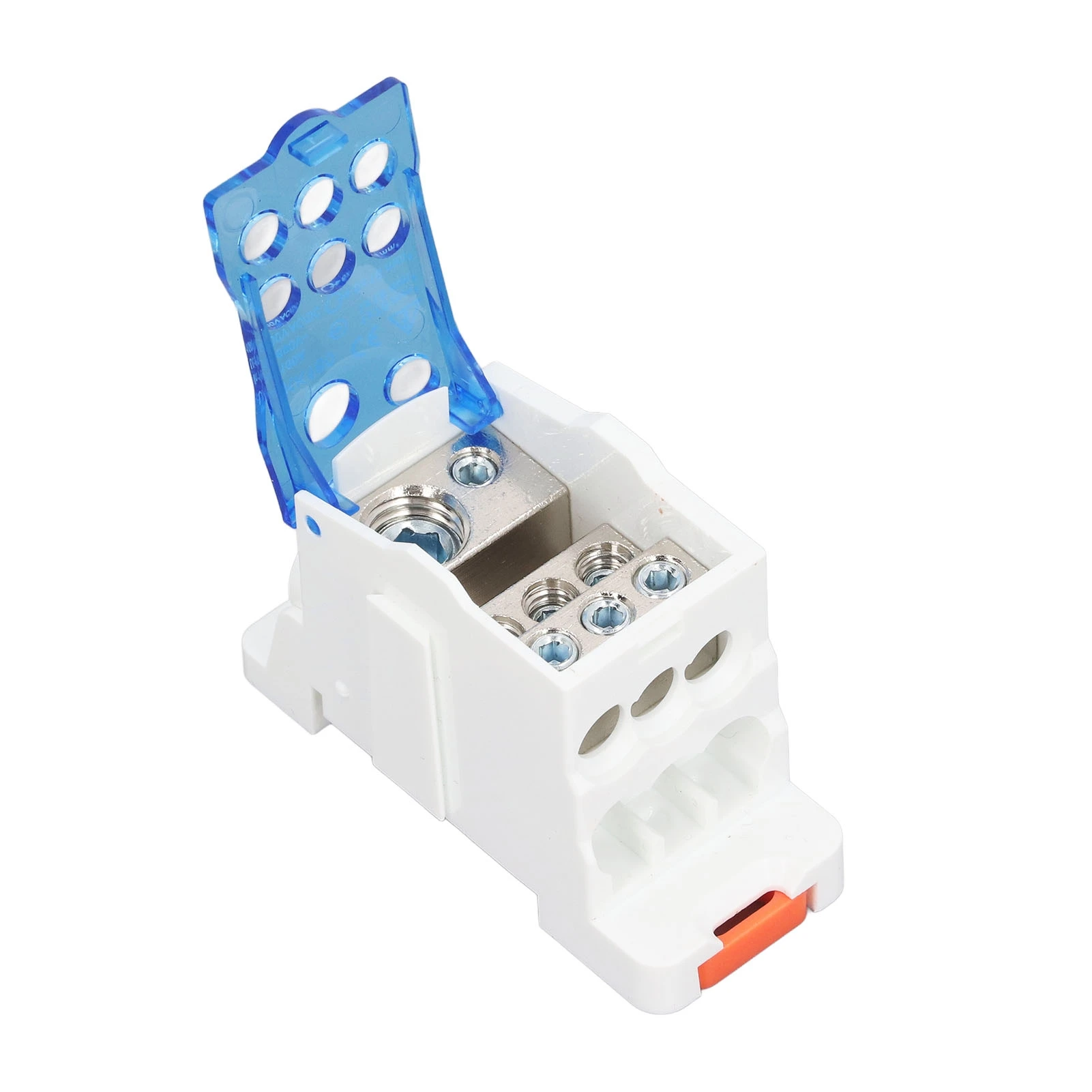 UKK160 Terminal Block Box DIN Rail Mount Single Pole Electric Wire Junction Box for Distribution Cabinet 1000V AC DC