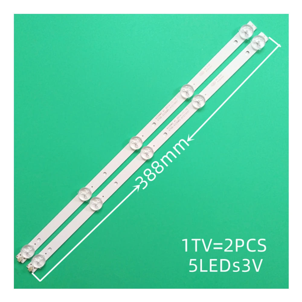 

New 2pcs LED Backlight strip 5lamp for 23.6" TV K236WD 4708-K236WD-A1213K01 24J1000 24S1650EV LE24M1475/25 24LE3181 L24S631VKE