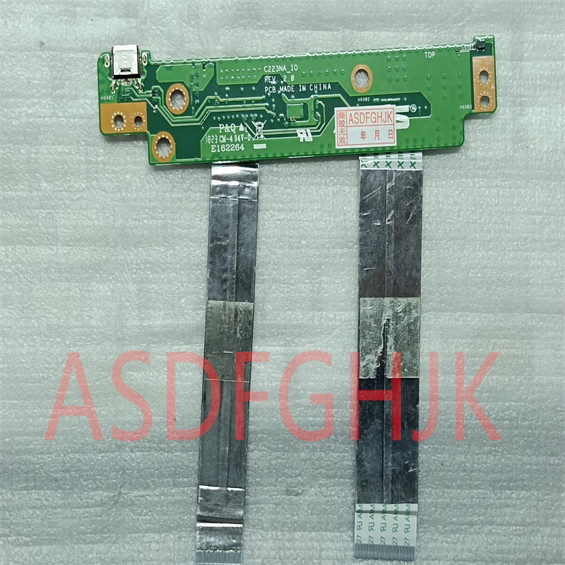 Original C223NA is suitable For ASUS C223NA IO board lightning socket C223NA with flat cable test OK