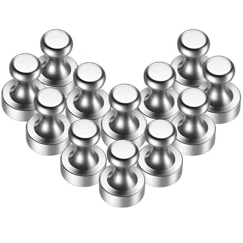 

10Pcs Super Strong Neodymium Magnet Magnetic Pushpins Sucker Thumbtack Durable Steel Magnet Push Pin for Refrigerator Whiteboard