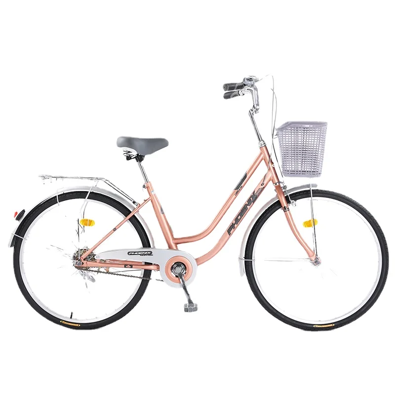 ZL Shuttle Bus 26-Inch Bicycle Student Walking at Work Labor-Saving Retro Bicycle