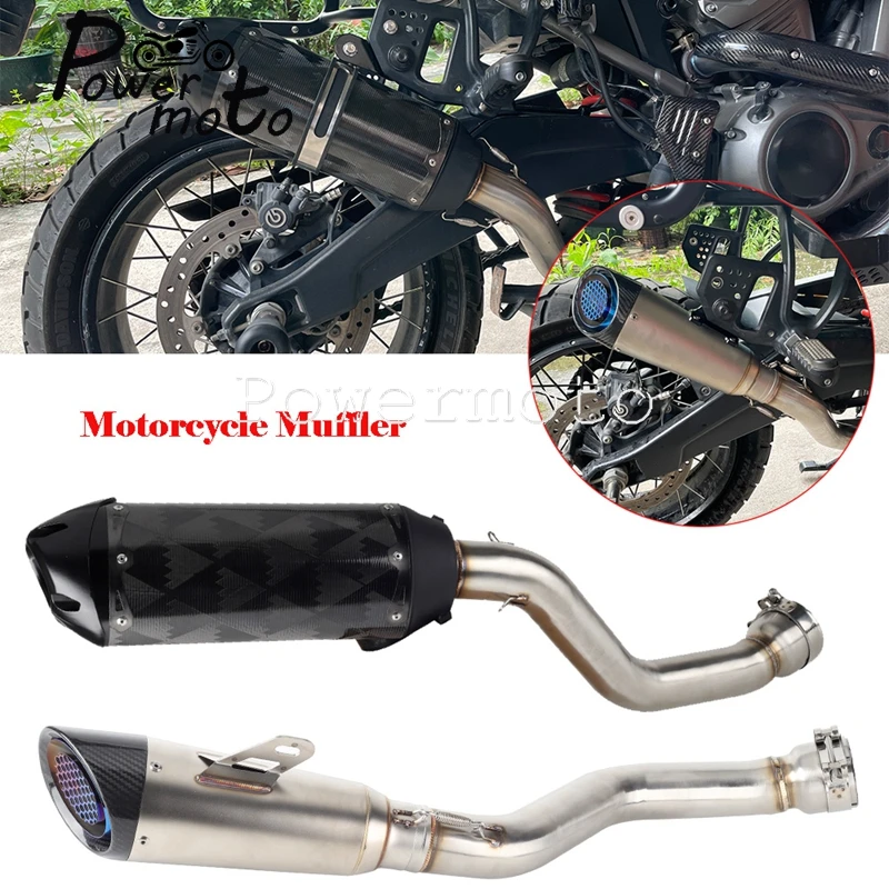 

For Harley Pan America 1250 Special RA1250S RA1250 21-24 3 Style Modified Motor Exhaust Pipe Full System Slip On Muffller System