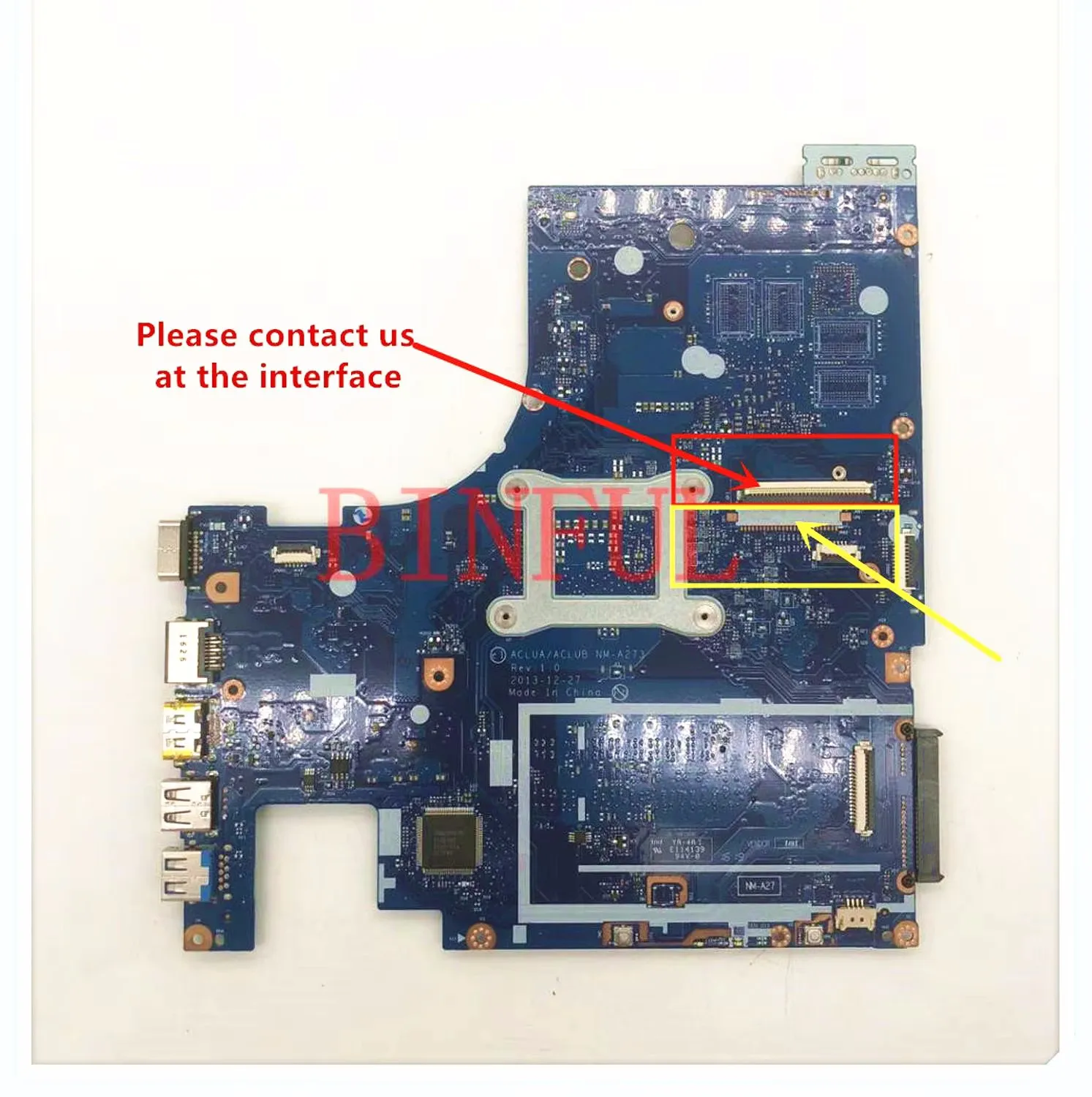 ACLUA/ACLUB NM-A273 For Lenovo G50-70M G50-70 Z50-70 Laptop Motherboard W/ SR1EF i5-4210U N15S-GT-S-A2 GT840M DDR3 100%Tested OK