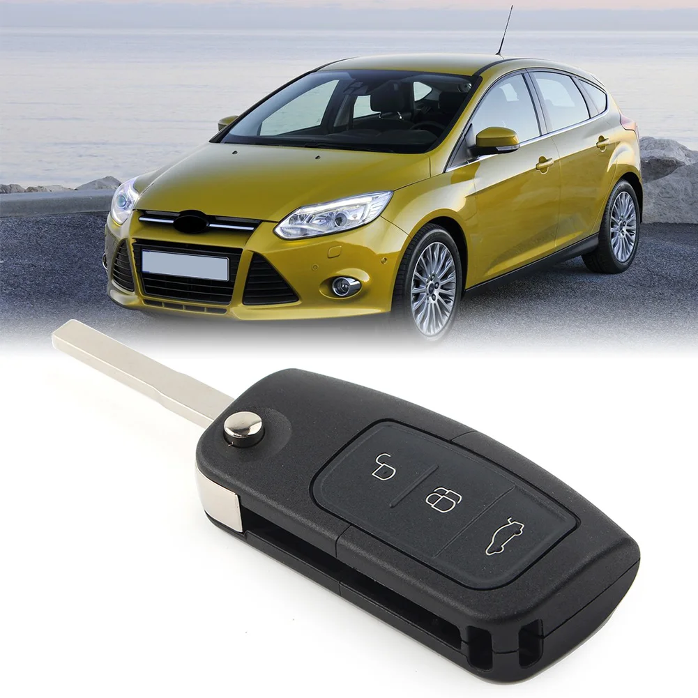 Car Remote Folding Flip Key Fob Shell Case For Ford B-Max/C-Max/Eco Sport/Fiesta/Focus/Galaxy/Mondeo/Falcon/Territory 2010