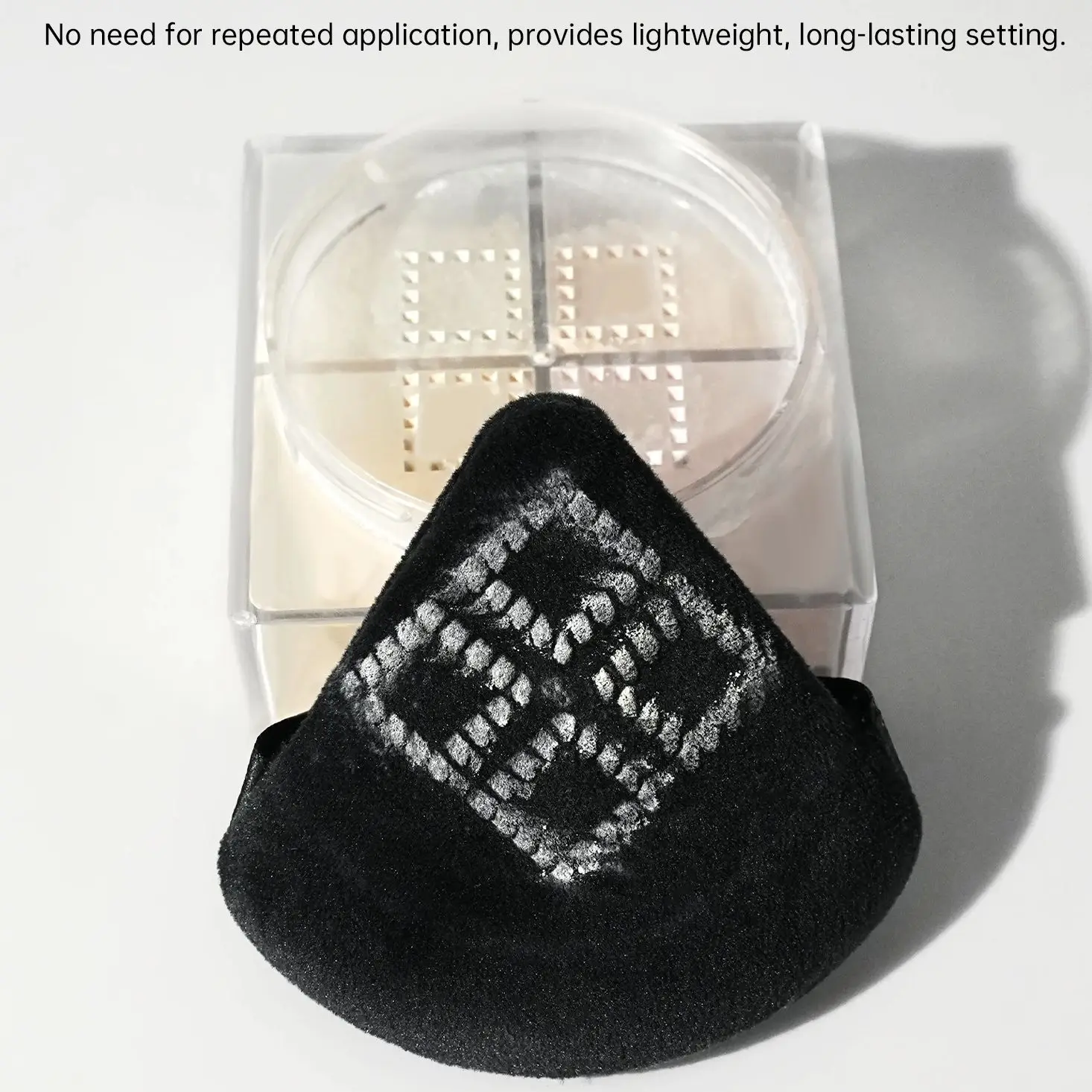 4piece Powder Puff Face Soft Triangle Makeup Puff Velour Makeup Sponge Stocking Stuffers for Loose Powder