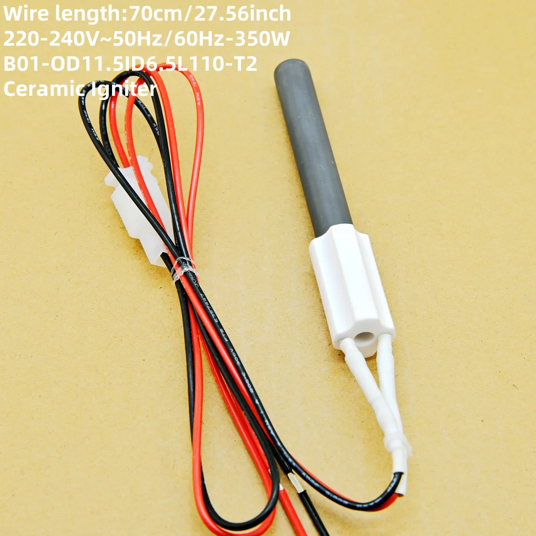 220V 350 WPellet Stove Ceramic Igniter High temperature resistant ceramic ignition rod, fast ignition, safe and non-toxic