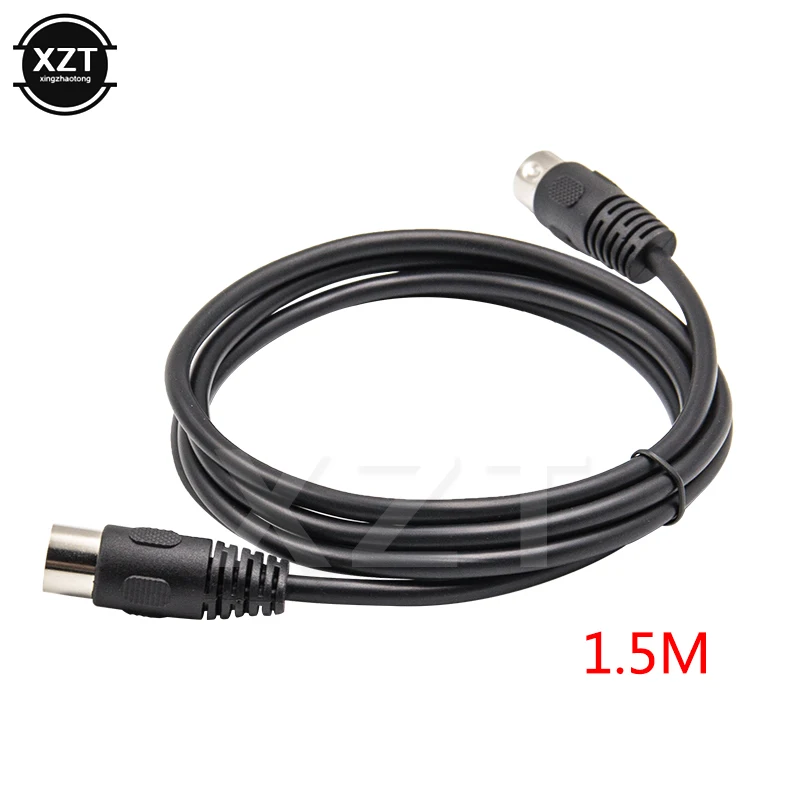 MIDI DIN 5PIN kabel męski do męskiego MIDI 5 Pin DIN wtyczka do 5 Pin DIN rozszerzenie Audio kabel męski DIN 5pin M/M Adapter do kabla 1M /1.5M