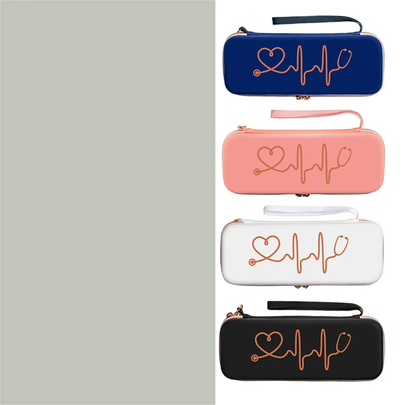 Bolsa de armazenamento multifuncional para estetoscópio, para 3m littmann classic iii/leve ii s.e, caixa de armazenamento de casca dura doméstica