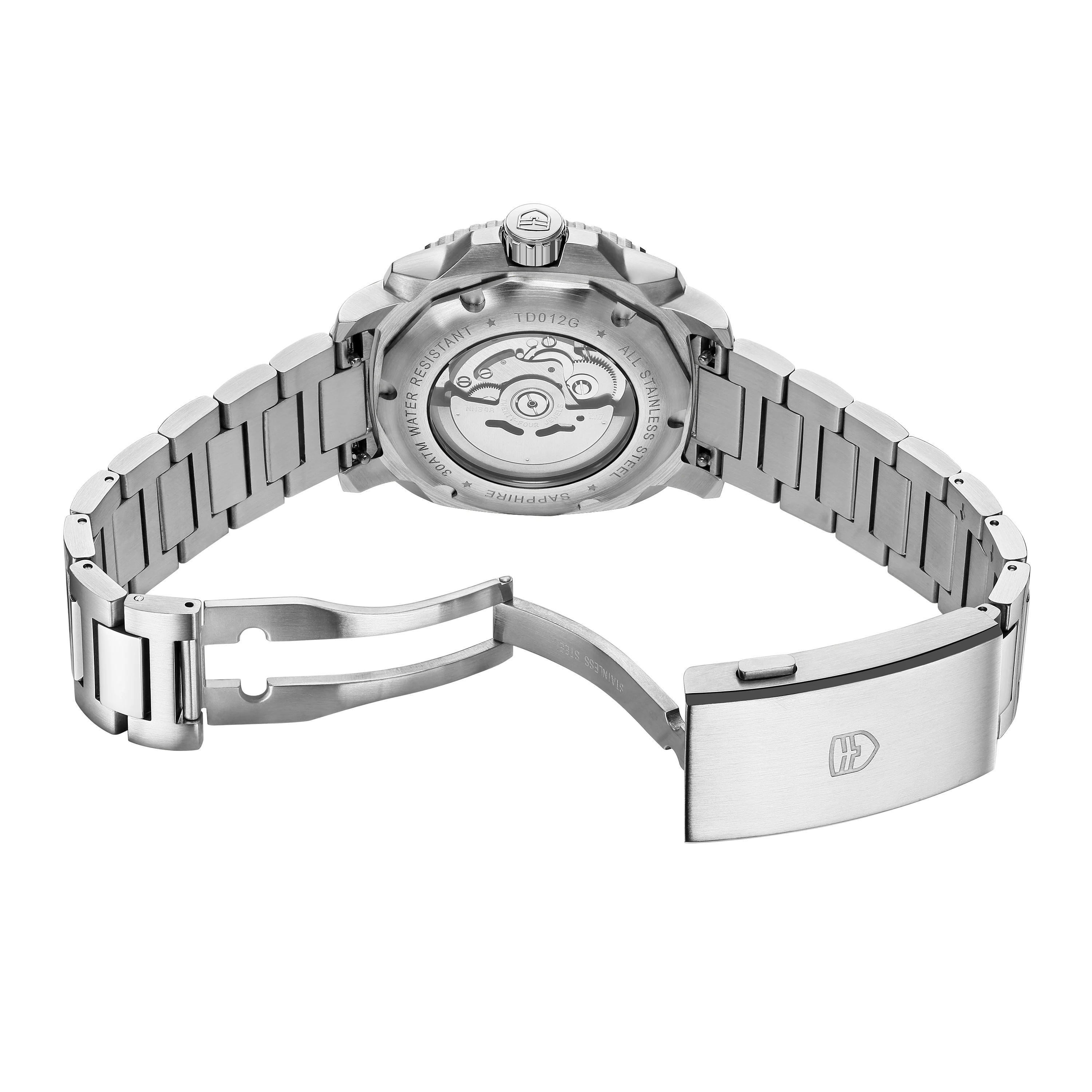 TOPHILL NH34 Movimento automatico Orologio da polso Submariner Orologio da sub 300M Orologi da uomo GMT Orologio meccanico