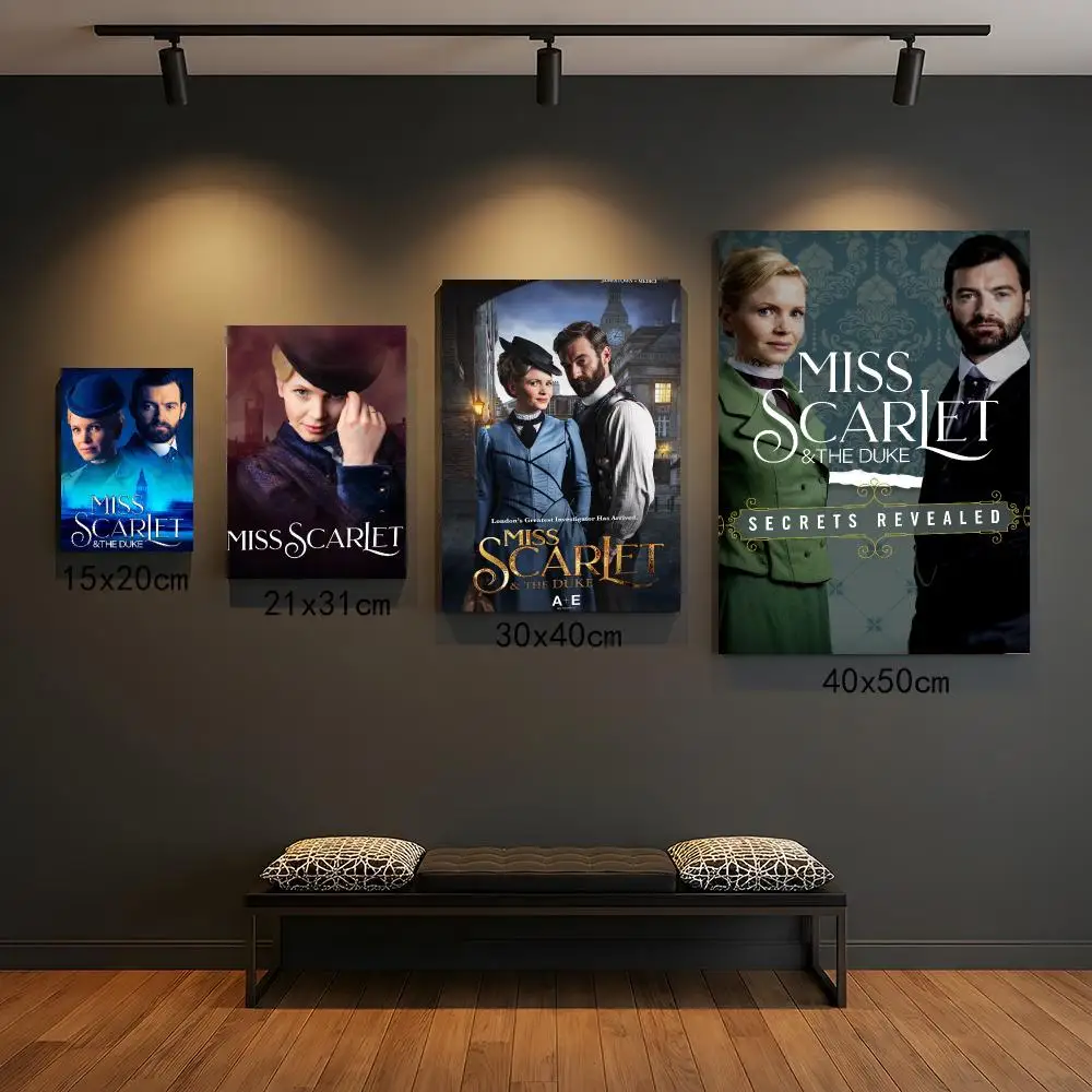 tv series M-Miss Scarlet-T Painting Calligraphy Elegant Botanical Decor for Living Room Modern Interior Design